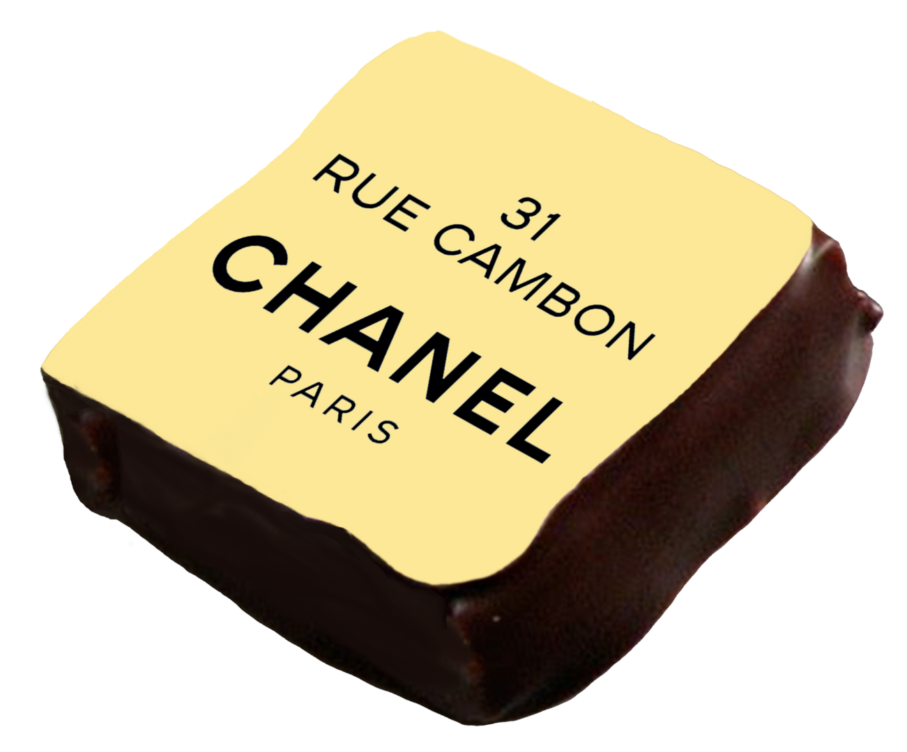 chocolate piece Chanel 31 Rue Cambon no bg (1)